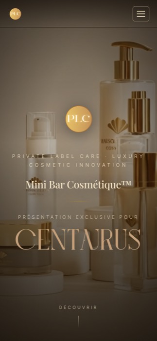Version mobile du site Centaurus